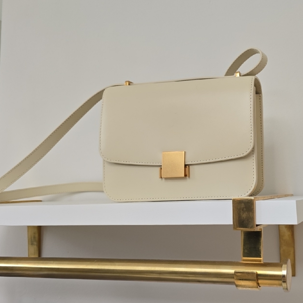 Elegant Cream Crossbody Bag